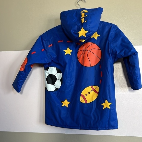 Driplets by Wippette Kids Boys Rain Jacket Size 5/6 - Picture 4 of 11